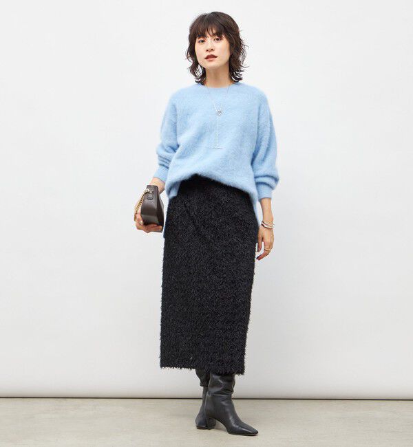 NOLLEY'S sophi「カシミヤ混ヘアリークルーネックプルオーバー」|ニット・セーター|