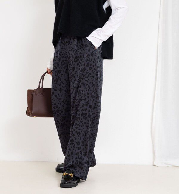 NOLLEY'S「ウォッシャブルレオパードプリントパンツ」|その他|