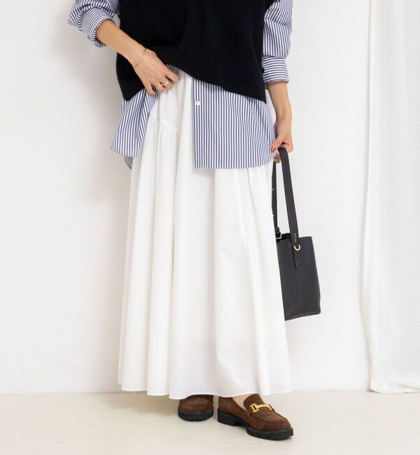 NOLLEY'S「ウォッシャブルブロードサイドマルチWAYギャザースカート」|スカート|
