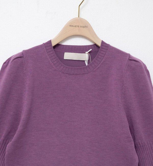 NOLLEY'S sophi「【MARILYN MOON/マリリーンムーン】14G wool modern sleeve top」|ニット・セーター|