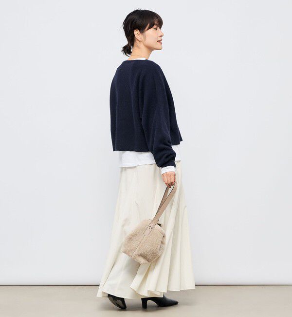 NOLLEY'S「《手洗い可能》ウォッシャブルヘアリーショート丈プルオーバー」|ニット・セーター|