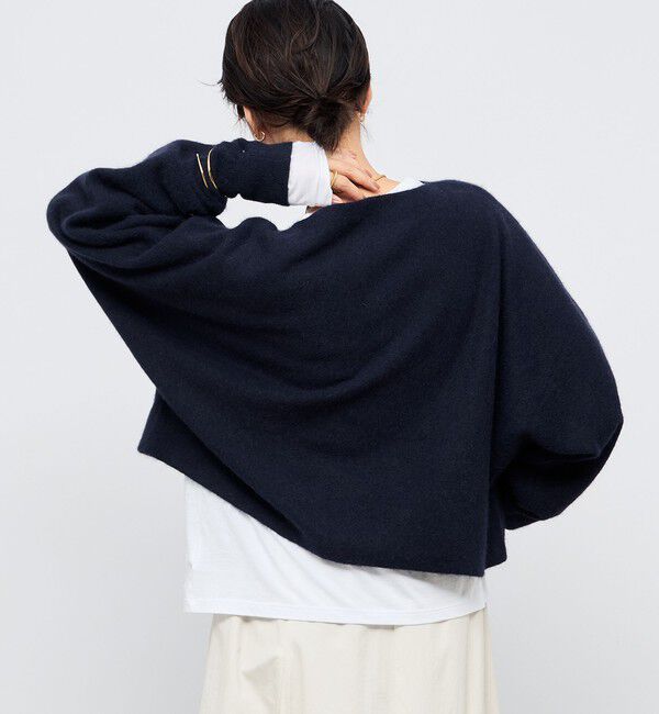 NOLLEY'S「《手洗い可能》ウォッシャブルヘアリーショート丈プルオーバー」|ニット・セーター|