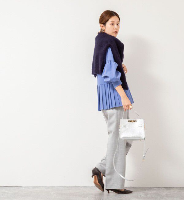 NOLLEY'S「ウォッシャブル切替プリーツブラウス」|シャツ・ブラウス|