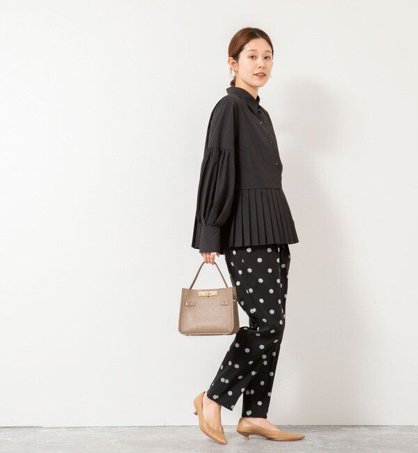 NOLLEY'S「ウォッシャブル切替プリーツブラウス」|シャツ・ブラウス|