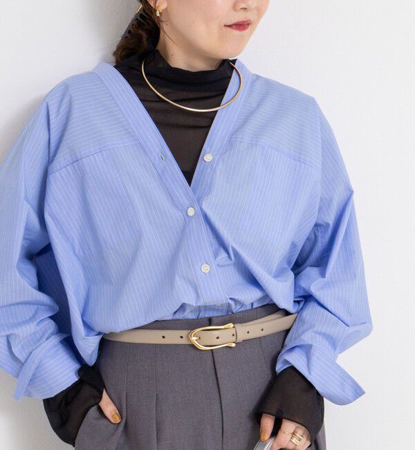 NOLLEY'S sophi「ウォッシャブルシアーオーガンジータートルネック」|Tシャツ・カットソー|ブラック