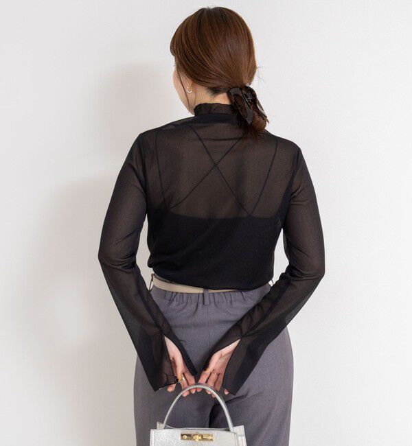 NOLLEY'S sophi「ウォッシャブルシアーオーガンジータートルネック」|Tシャツ・カットソー|