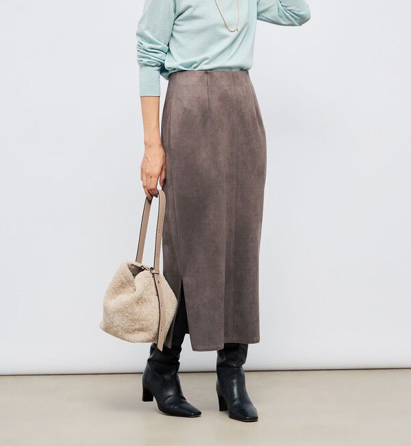 NOLLEY'S sophi「ウォッシャブルスエードダンボールタイトスカート」|タイト|