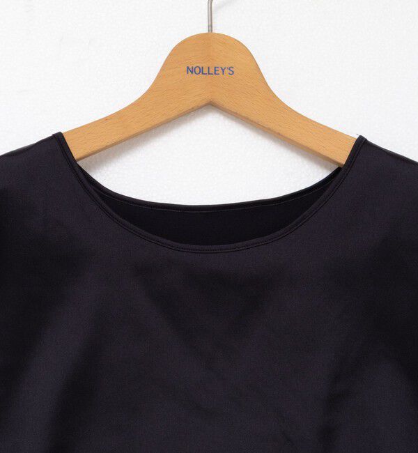 NOLLEY'S「ウォッシャブル裾レース2WAYオトナサテンブラウス」|シャツ・ブラウス|