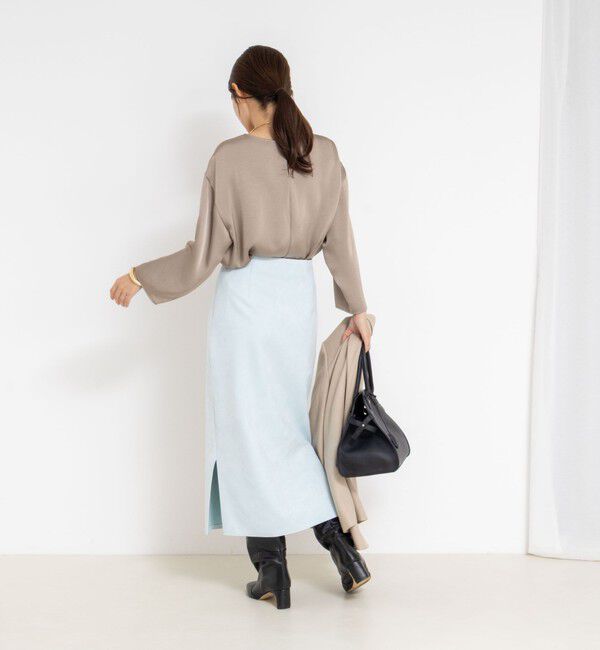 NOLLEY'S sophi「ウォッシャブル2WAYサテンブラウス」|シャツ・ブラウス|