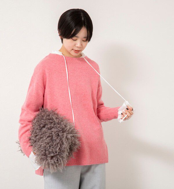 NOLLEY'S「ウールナイロンロング丈プルオーバー」|ニット・セーター|