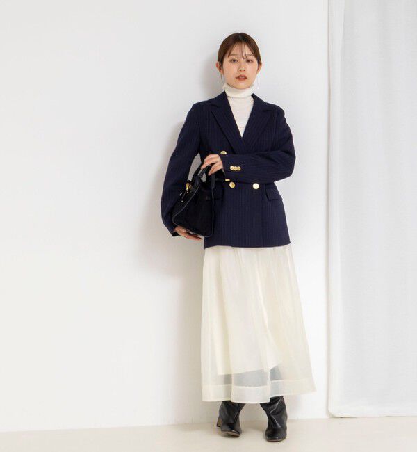 NOLLEY'S「ウォッシャブルオーガンジーフレアスカート」|フレア|