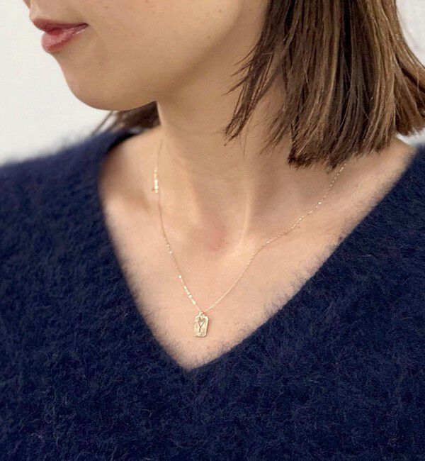 grace grace「【grace grace/グラスグラス】10KイニシャルプレートNL-Y」|ネックレス|