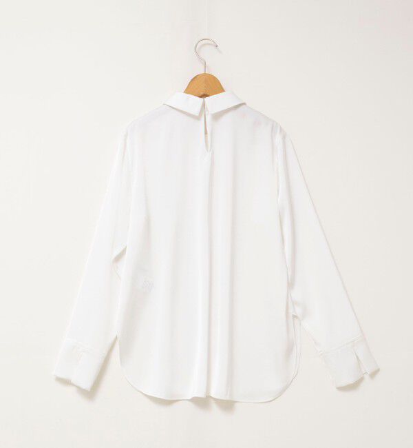 NOLLEY'S「ウォッシャブルNEWオトナサテン襟付きブラウス」|シャツ・ブラウス|