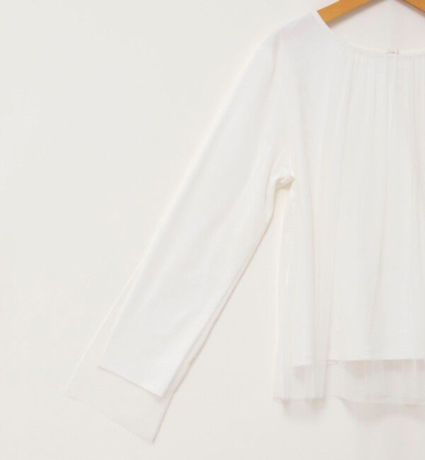 NOLLEY'S「ウォッシャブルチュールレイヤード2WAYブラウス」|シャツ・ブラウス|