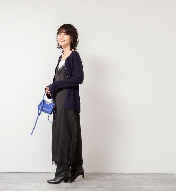 NOLLEY'S sophi「ウォッシャブルトリミングレースサテンキャミワンピース」|ワンピース|