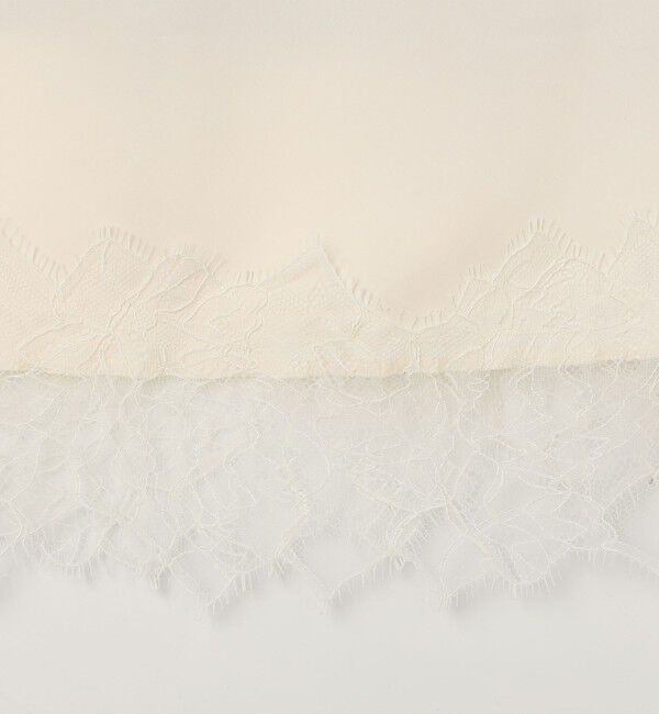 NOLLEY'S sophi「ウォッシャブル裾レースサテンナロースカート」|スカート|