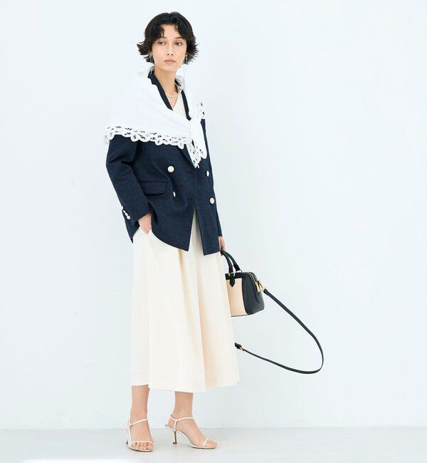 NOLLEY'S「《手洗い可能》バテンレース三角ストール」|ストール|