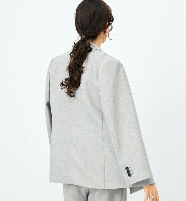 NOLLEY'S sophi「《セットアップ対応》ウォッシャブルドライシャーク2WAYスリットジャケット」|テーラードジャケット|