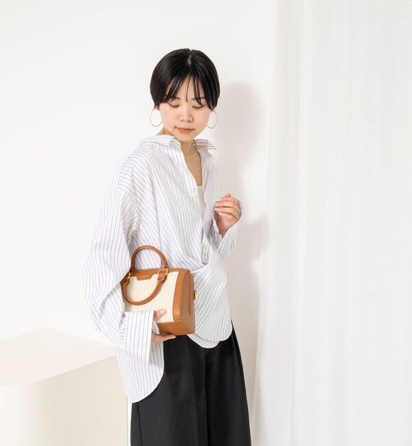 Rie Miller「ウォッシャブルレギュラーカラー2WAYシャツ」|シャツ・ブラウス|