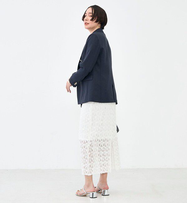 NOLLEY'S sophi「《セットアップ対応》ウォッシャブルスラブオックスダブルジャケット」|テーラードジャケット|