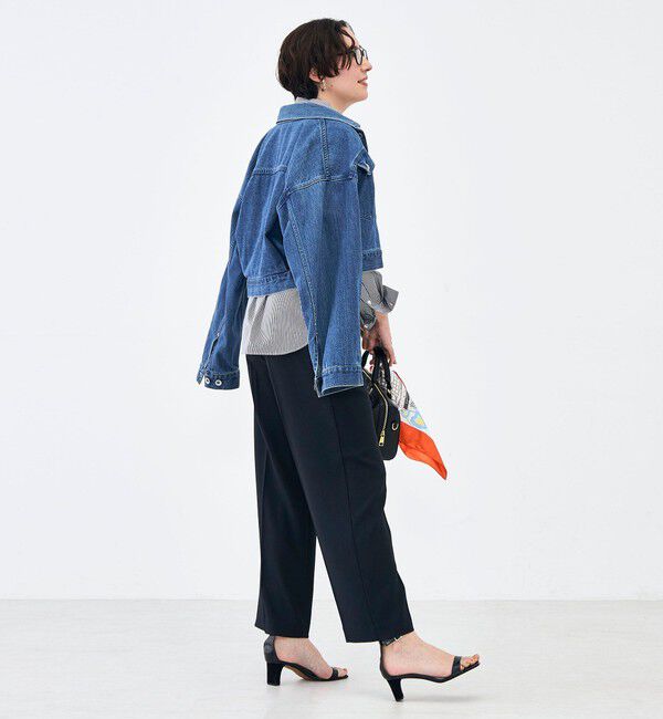 NOLLEY'S「《セットアップ対応》ウォッシャブルハイスペック麻調愛されセミワイドパンツ」|その他|