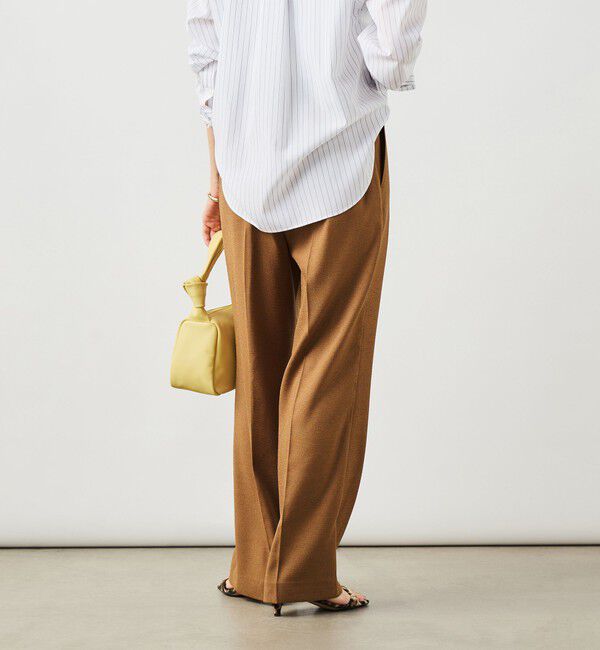 NOLLEY'S「《セットアップ対応》ウォッシャブルハイスペック麻調愛されセミワイドパンツ」|その他|