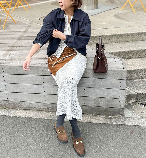 NOLLEY'S sophi「ウォッシャブルツイルライトジップアップブルゾン」|ブルゾン・スタジャン|