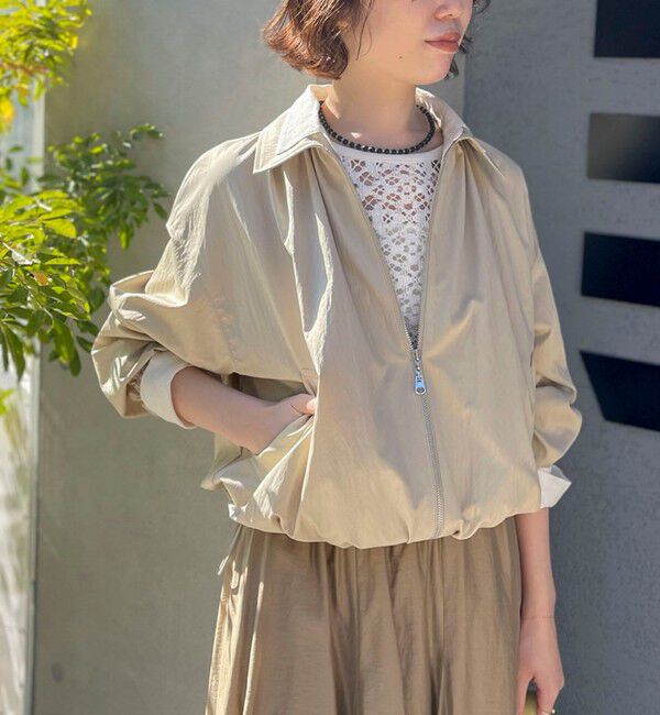 NOLLEY'S sophi「ウォッシャブルツイルライトジップアップブルゾン」|ブルゾン・スタジャン|