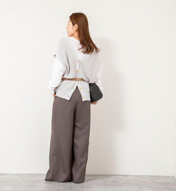 NOLLEY'S「【WEB限定】《手洗い可能》ペーパーヤーン2WAYベスト」|ベスト・ジレ|