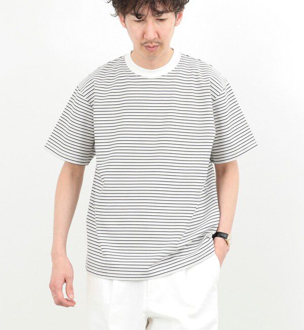 NOLLEY'S goodman「シルケットボーダーTシャツ / クルーネック / 26SS」|Tシャツ・カットソー|