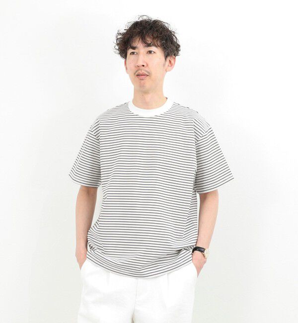 NOLLEY'S goodman「シルケットボーダーTシャツ / クルーネック / 26SS」|Tシャツ・カットソー|