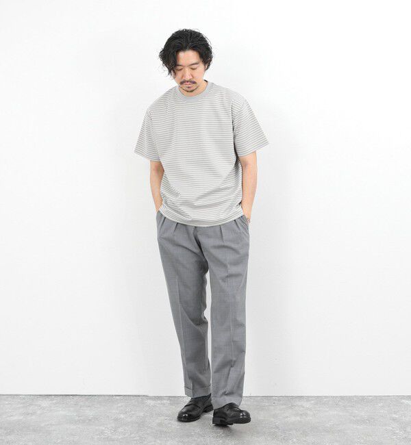 NOLLEY'S goodman「シルケットボーダーTシャツ / クルーネック / 26SS」|Tシャツ・カットソー|