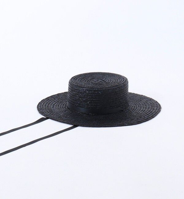 NOLLEY'S「【Benelli Montacone/ベネリ モンタコーネ】カンカン帽リボン付き」|ハット|ブラック