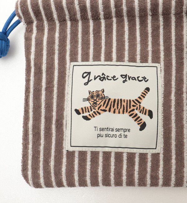 grace grace「【grace grace/グラスグラス】グラスケパイルキンチャクポーチ」|ポーチ|