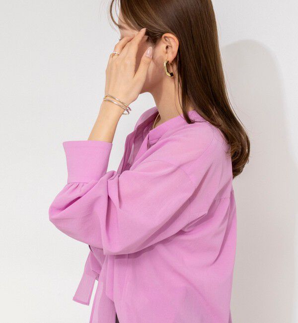 NOLLEY'S「ウォッシャブル100/2ガスボイルボウタイブラウス」|シャツ・ブラウス|