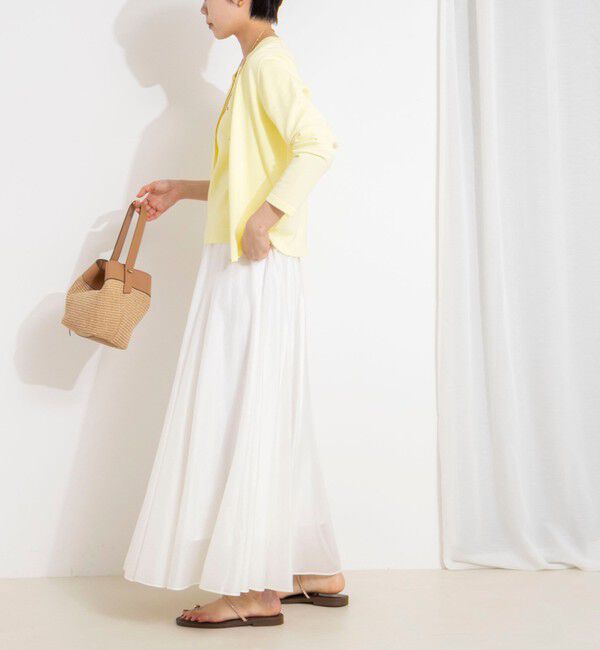 NOLLEY'S sophi「ウォッシャブルシアーボリュームフレアロングスカート」|フレア|