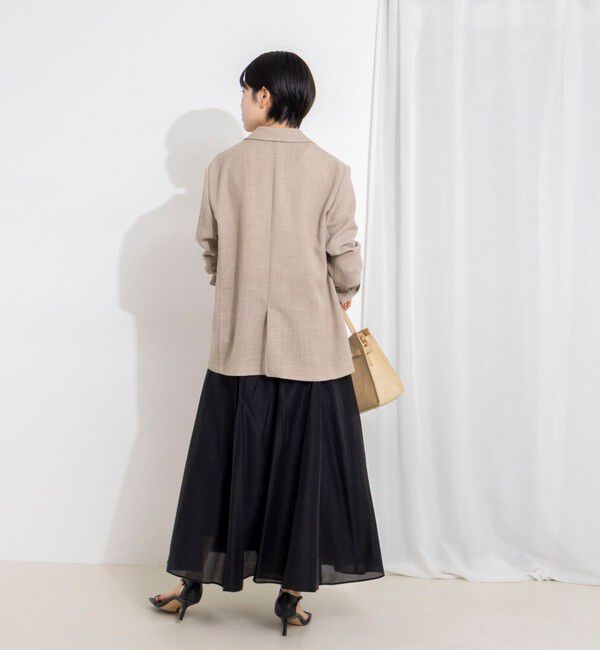 NOLLEY'S sophi「ウォッシャブルシアーボリュームフレアロングスカート」|フレア|