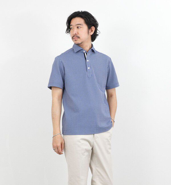 NOLLEY'S goodman「《ビジカジ対応》サッカーテープポロシャツ / ビズポロ /26SS」|ポロシャツ|