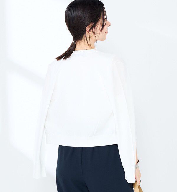 NOLLEY'S sophi「《手洗い可能/アンサンブル対応》マルチファンクションハイゲージクルーネックカーディガン」|カーディガン|