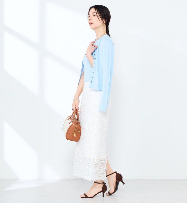 NOLLEY'S sophi「《手洗い可能/アンサンブル対応》マルチファンクションハイゲージクルーネックカーディガン」|カーディガン|