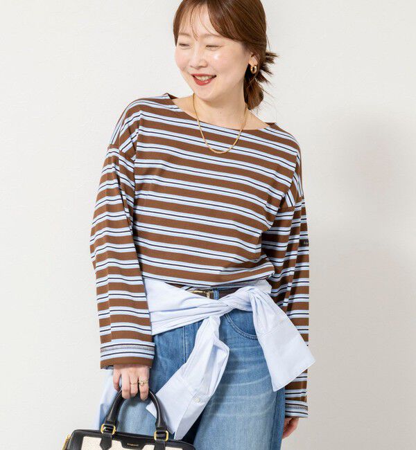 NOLLEY'S sophi「【別注カラー】【Le minor/ルミノア】ボーダーロンＴ」|Tシャツ・カットソー|