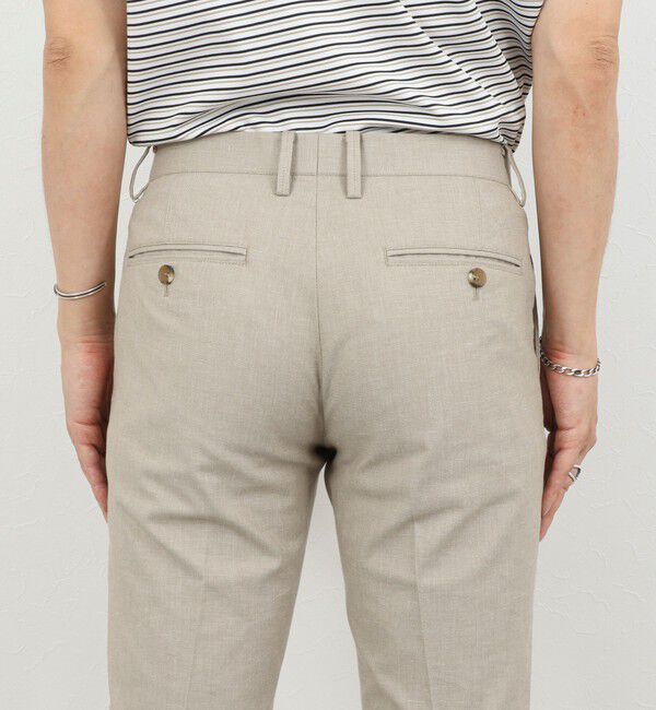 NOLLEY'S goodman「《ビジカジ対応》綿麻COOLMAX スリムフィットパンツ 26SS」|チノ|