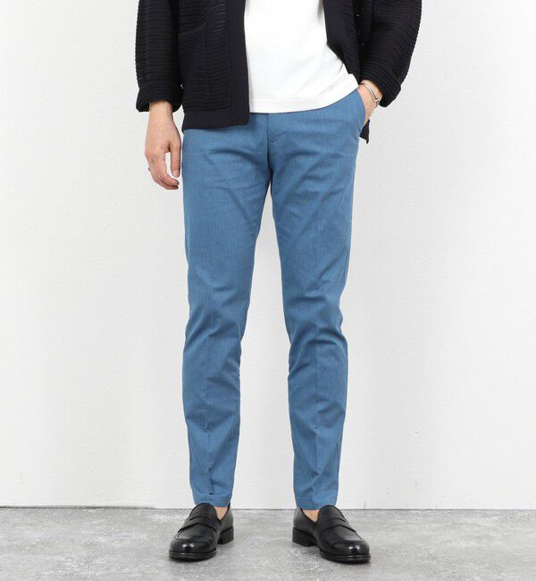 NOLLEY'S goodman「《ビジカジ対応》綿麻COOLMAX スリムフィットパンツ 26SS」|チノ|