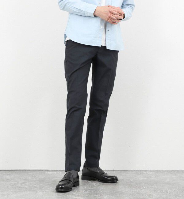 NOLLEY'S goodman「《ビジカジ対応》綿麻COOLMAX スリムフィットパンツ 26SS」|チノ|