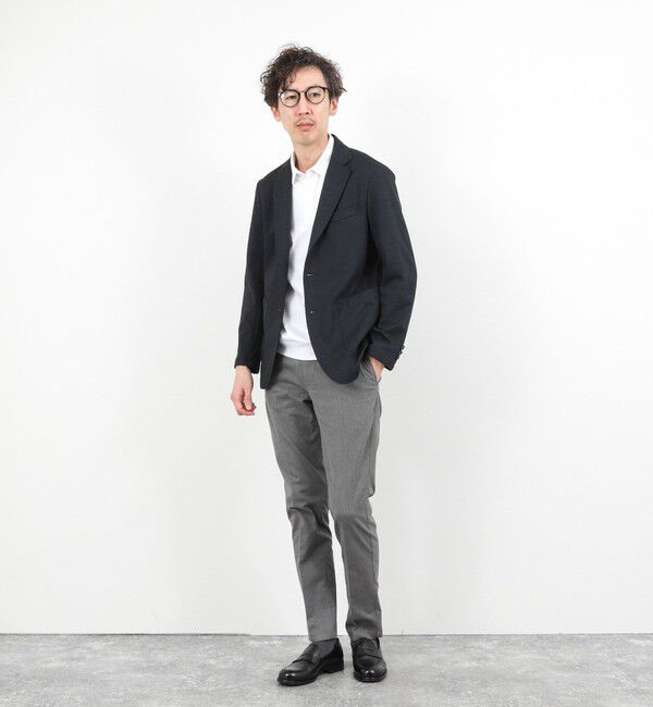 NOLLEY'S goodman「《ビジカジ対応》綿麻COOLMAX スリムフィットパンツ 26SS」|チノ|