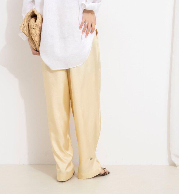 NOLLEY'S「【一部店舗＆WEB限定カラー】ウォッシャブル高機能サテン裾タブ付きパンツ」|その他|