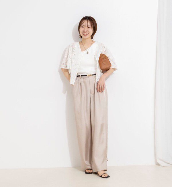 NOLLEY'S「【一部店舗＆WEB限定カラー】ウォッシャブル高機能サテン裾タブ付きパンツ」|その他|