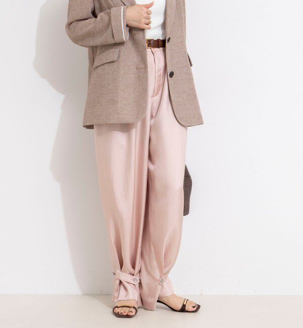 NOLLEY'S「【一部店舗＆WEB限定カラー】ウォッシャブル高機能サテン裾タブ付きパンツ」|その他|