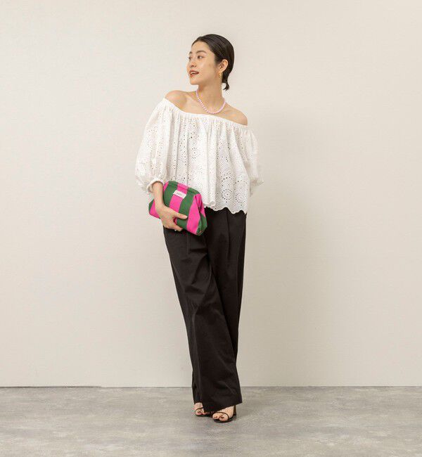 MAQWEL「【MAQWEL/マクウェル】ウォッシャブルコットンレースブラウス」|シャツ・ブラウス|