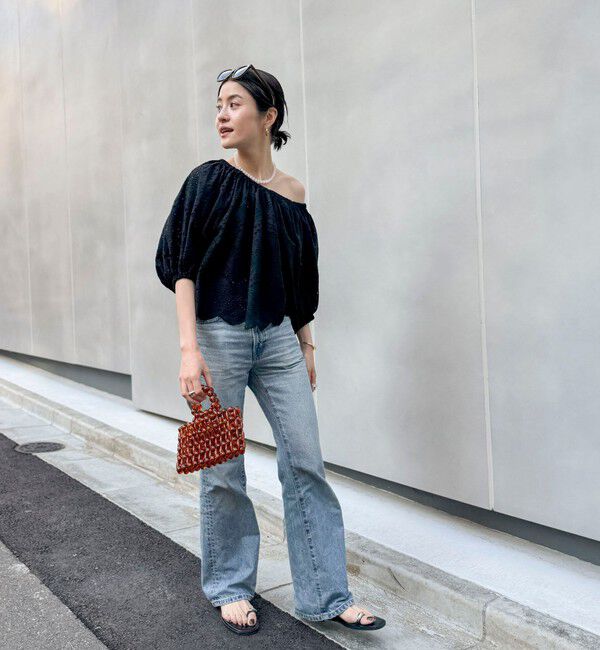 MAQWEL「【MAQWEL/マクウェル】ウォッシャブルコットンレースブラウス」|シャツ・ブラウス|